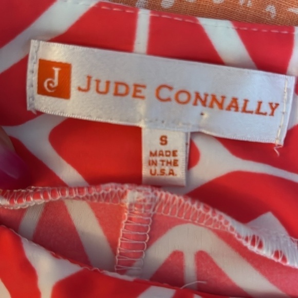Jude Connolly Lucia Sail Pants Geo Stretch Coral Size Small Cropped Retro - Picture 5 of 7